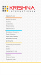 Mobile Screenshot of krishna-intl.com